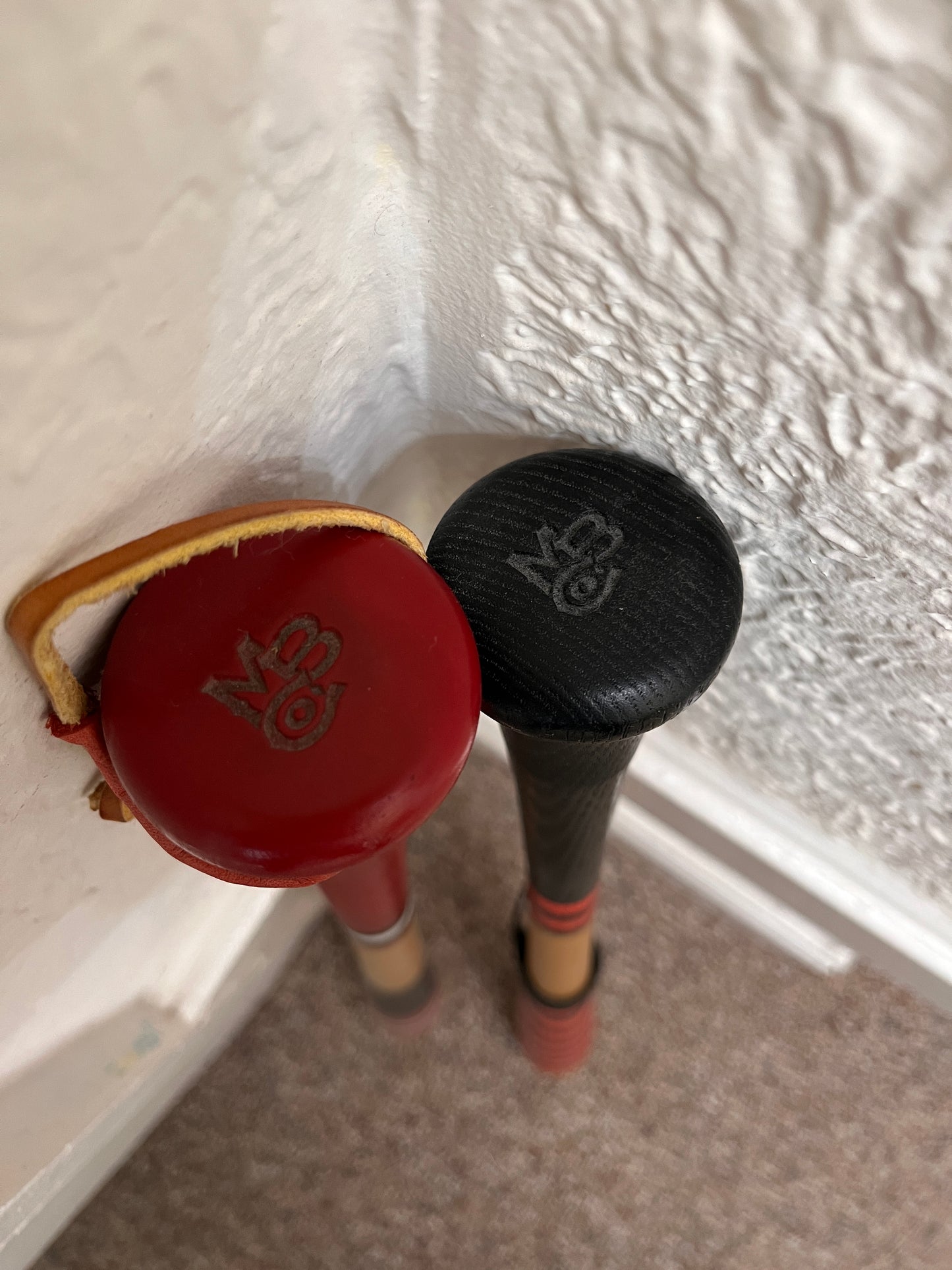 Mitchell Bat Co. Hand-Painted Bats SET OF TWO